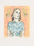 Conrad Botes, Secret Language I, colour lithograph