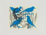 Conrad Botes, Behind A Curtain, screenprint