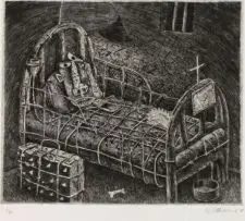 Norman Catherine, Intensive Care, etching