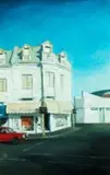 Street Corner by Walter Meyer, oil on canvas, offered Jul 2016