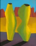 Nicolaas Maritz, Two Vases with Table Mountain