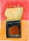 Colbert Mashile, Group Of Figures, mixed media