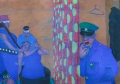 Zwelethu Mthethwa, Tradition versus Religion, pastel