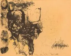 Ezrom Legae, Kigali - Africa/Pain/Texture, mixed media
