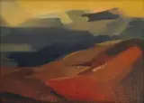 Aleksanders Klopcanovs, Red and Blue Landscape