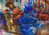 Hennie Niemann Snr, Girl Lying on Couch