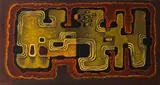 Kenneth Bakker, Abstract Composition, oil on board