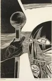 Shaka Presides over his Court of Justice by Cecil Skotnes, woodcut, sold Jul 2016