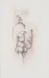 Cecil Skotnes, Abstract Figure, pastel and pencil