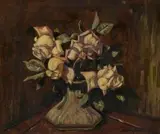 Sydney Carter, Still Life with Flowers, oil on panel