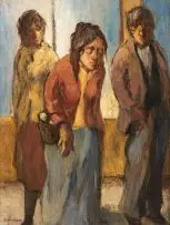 Alexander Rose-Innes, Out Shopping, oil on canvas