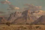 Otto Klar, Mountainous Landscape, oil on board