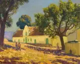 Edward Roworth, Cape Farm Scene, oil on canvas
