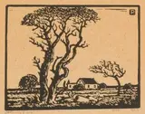 Amatako, S.W.A. (Nilant 107) by Jacobus Hendrik Pierneef, linocut, sold Jul 2016