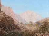 Johannes Blatt, Entrance Court to the "White Lady", Zisab-gorge, Brandberg