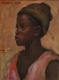 Fernand Allard l'Olivier, Mantwiela, oil on panel