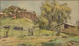 Erich Mayer, Cattle Herder by a Willow Tree