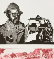 Ubuhle Bendoda Busezikhwameni Zayo by Bambo Sibiya, embossing, etching and linocut, sold Apr 2016