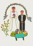 The Wedding by Bonakele (Bonnie) Ntshalintshali, screenprint, sold Apr 2016