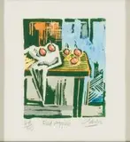 Peter Clarke, Red Apples, lithograph