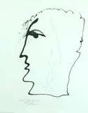 Christo Coetzee, Head Series, enamel and pencil on paper