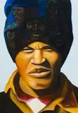 Sharlene Kahn, Street Vendor, oil on canvas