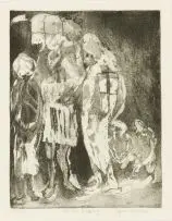 Cyprian Shilakoe, We Are Leaving, etching and aquatint