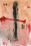 Samson Mnisi, Abstract with Red and Black