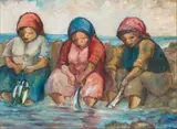 Amos Langdown, Children Fishing