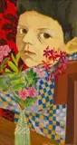 Marianne Podlashuc, Portrait of Boy, oil on board