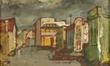 Gregoire Boonzaier, District Six, recto; Houses amongst Trees, verso