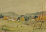 David Botha, Cape Landscape, watercolour