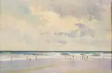 Seascape by Christopher Tugwell, oil on canvas board, offered Apr 2016