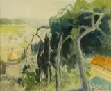 Terence McCaw, Lesotho Landscape, watercolour
