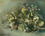 George Enslin, Still life of Proteas, oil on board