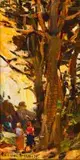 Adriaan Boshoff, Bluegum, oil on canvas laid down on board
