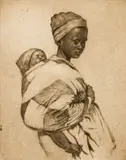 Dorothy Kay, The Patchwork Shawl, etching