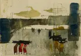 Christine von Huetz-Davisson, The Wood Carriers II, watercolour