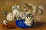 Frans Oerder, Snowball Viburnum, oil on canvas