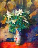 Louis van Heerden, Still Life with St Joseph Lilies