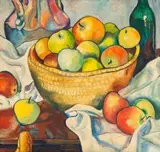 Eugene Labuschagne, Still Life with Apples, oil on panel
