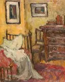 Bedroom by Alexander Rose-Innes, oil on canvas, sold May 2016