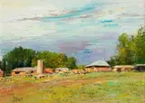 Errol Boyley, Farmstead, oil on canvas