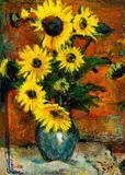 Zakkie Eloff, Still Life with Sunflowers