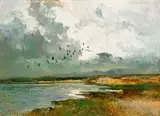 Errol Boyley, Coastline, oil on board
