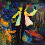 Michael Pettit, The Black Magician, oil on canvas