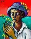 Johannes Meintjes, Boy with Freesias
