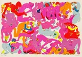 Orgy 4 by Walter Battiss, colour screenprint, sold May 2016