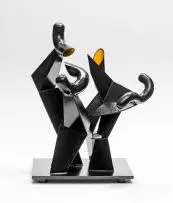 Four Forms by Edoardo Villa, painted steel, sold May 2016