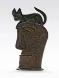 Catscan by Norman Catherine, bronze with a brown patina, sold May 2016